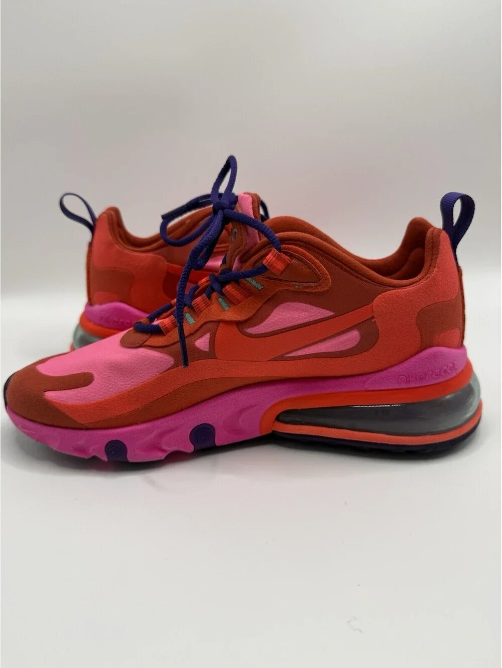 Nike Air Max 270 React Sneakers Women’s Size 6 Pink Purple NWOB